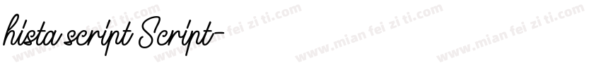 hista script Script字体转换